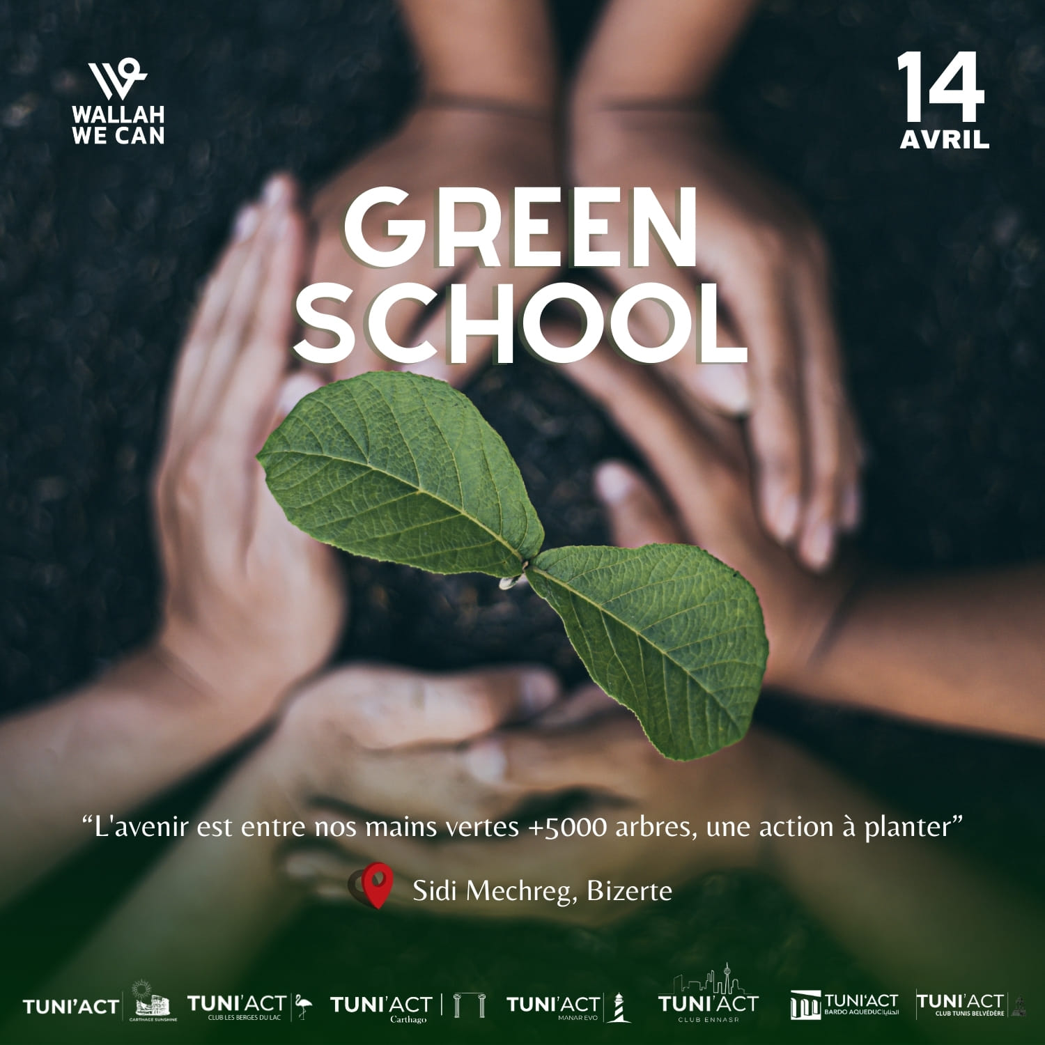 "Let's Grow Green Together: Planting Trees in Bizerte